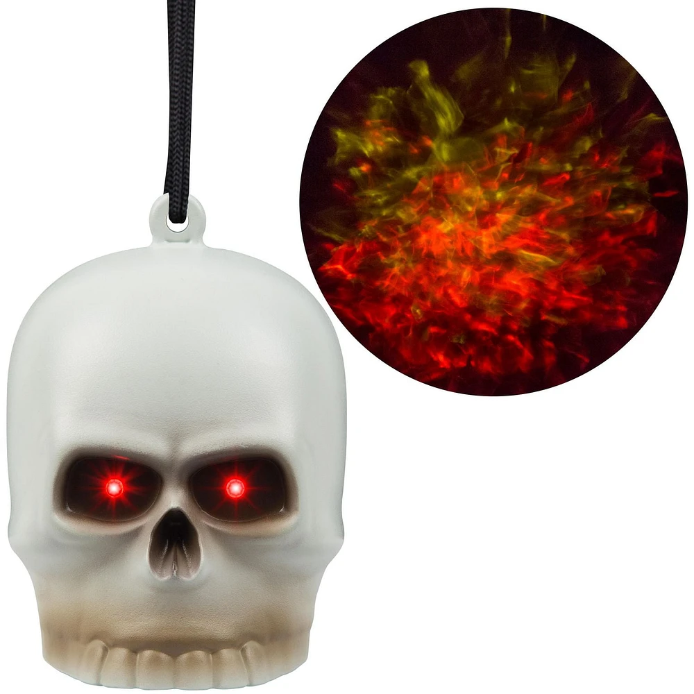 Halloween Battery Operated Lightshow Projection-FireBlaze-Hanging Skull (RRPm)