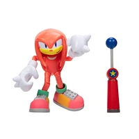 Sonic 4" Figure - Modern (NEON) Knuckles with Blue Checkpoint Accessory