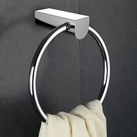 7.09-in. W Round Stainless Steel Towel Ring In Chrome Color AI-3054