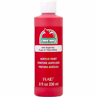 Apple Barrel 8 oz Bright Red, 8 oz Matte Acrylic Paint