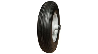 Wheelbarrow Tire Assembly, 4.00-6 4PR Rib Tire and Wheel