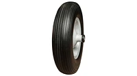 Wheelbarrow Tire Assembly, 4.00-6 4PR Rib Tire and Wheel