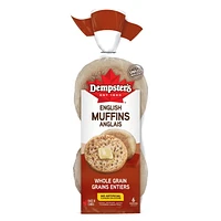 Dempster’s® Whole Grain English Muffins, Pack of 6; 342 g