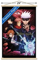 Jujutsu Kaisen – One Sheet 22.375" x 34" Wall Poster with Beechwood Magnetic Frame