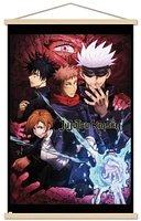 Jujutsu Kaisen – One Sheet 22.375" x 34" Wall Poster with Beechwood Magnetic Frame