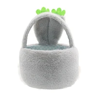 Way To Celebrate Chubby Cheek Plush Basket, Grey