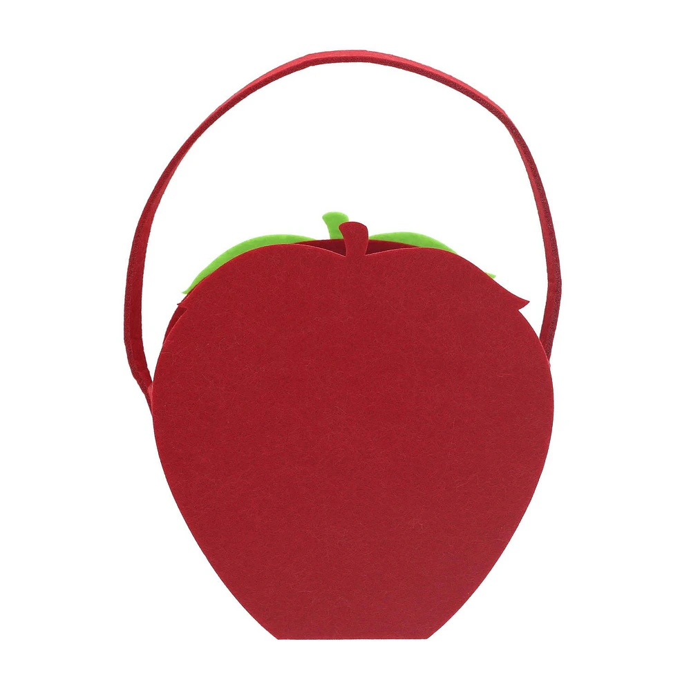 Way To Celebrate 3D Large Felt Basket, Strawberry