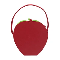 Way To Celebrate 3D Large Felt Basket, Strawberry