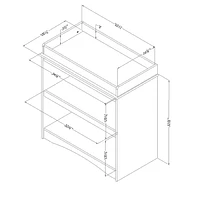 South Shore Peak-a-boo Collection Changing Table