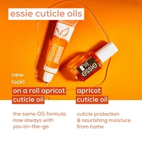 essie nail and cuticle care on a roll apricot roller ball, 13.5 ml, nail & cuticle oil care