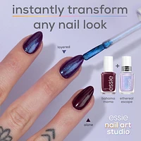 ‌vernis à ongles essie nail art studio gelée brillante, fini translucide, ink jelly, noir, 13,5 ml 104ML