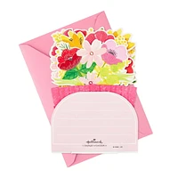 Hallmark Paper Wonder Mothers Day Pop Up Card (Flower Bouquet, You Deserve This Day)