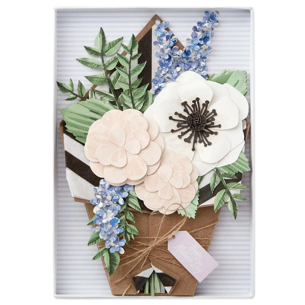 Hallmark Signature Paper Craft Flowers Displayable Bouquet Mothers Day Card (Every Beautiful Thing)