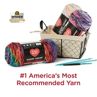 Red Heart® Super Saver® Bitty Stripes™ Yarn, Acrylic #4 Medium, 10oz/283g, 515 Yards