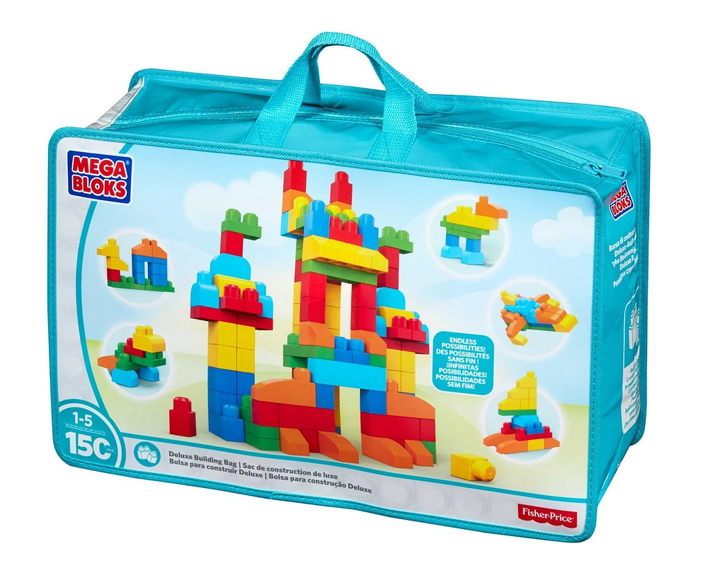 MEGA BLOKS Deluxe Building Bag 150-Piece