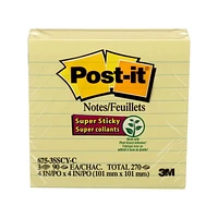 Post-it® Super Sticky Notes 675-3SSCY-C SS, Yellow, Post-it® Super Sticky Note, C