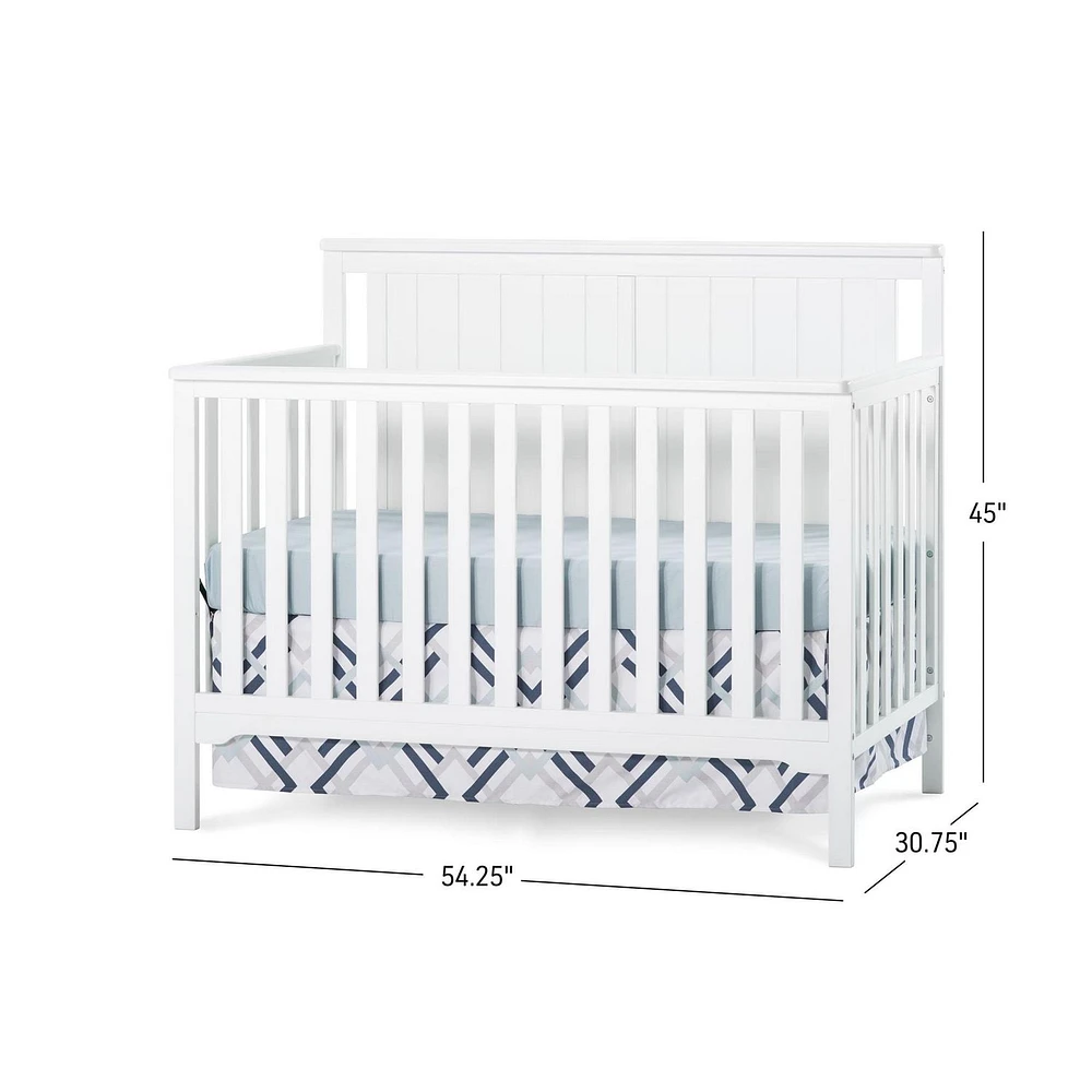 Lit de bébé convertible 4-en-1 à dessus plat de Forever Eclectic