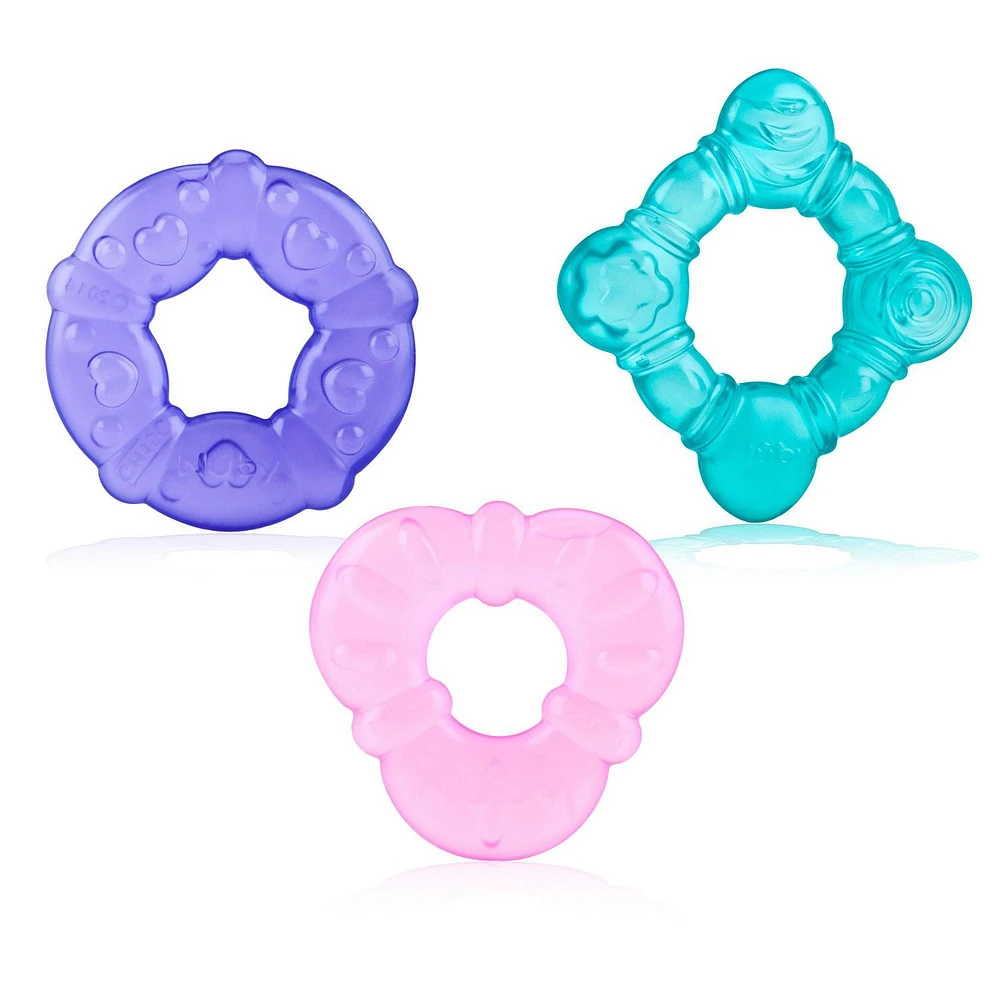 Nûby™ KoolSoother™ Water-filled Teether, 3 pack