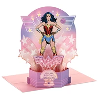 Hallmark Wonder Woman Paper Wonder Pop Up Musical Birthday Card or Mothers Day Card (Plays Wonder Woman Theme)