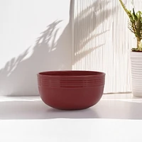 Mainstays Chiara Stoneware 6.25" Round Red Bowl, Color glaze with stoneware