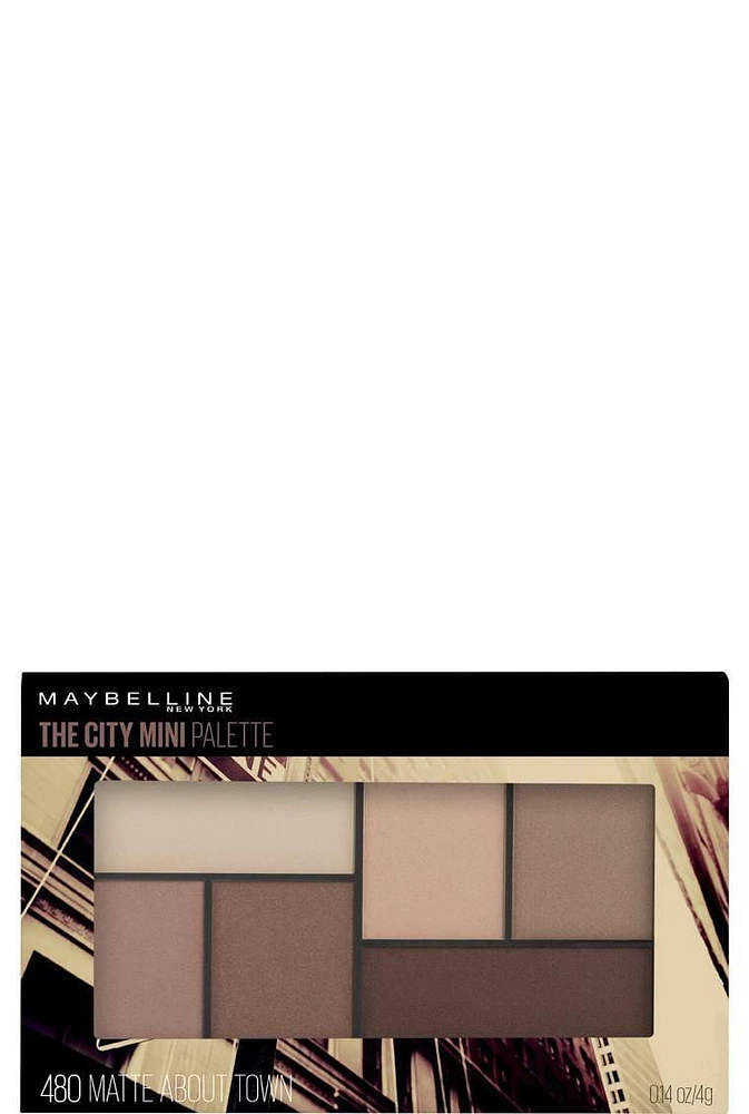 Maybelline New York The City Mini  Eye Shadow  Palette, Matte about Town, 7.4 G, 7.4  GR