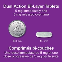 Webber Naturals Puissance maximale Mélatonine Libération double action, 10 mg 60 comprimés bi-couches
