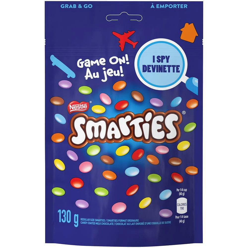 NESTLÉ SMARTIES Chocolate Resealable Bag, 130 g