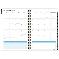 Five Star® Metallic Gold Accents Small Planner, Weekly/Monthly Planner