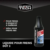 SUPERTECH - Brake Fluid DOT 3, 450 mL