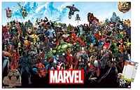 Marvel Comics - The Marvel Lineup 14.725" x 22.375" Wall Poster with Poster Mounts