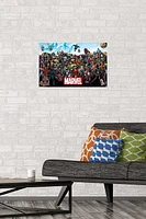 Marvel Comics - The Marvel Lineup 14.725" x 22.375" Wall Poster with Poster Mounts