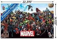 Marvel Comics - The Marvel Lineup 14.725" x 22.375" Wall Poster with Poster Mounts