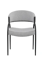 Jennifer Dining Chair, Set of 2, Grey/Black