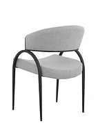 Jennifer Dining Chair, Set of 2, Grey/Black