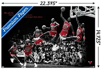 Michael Jordan - Fly 14.725" x 22.375" Wall Poster with Poster Mounts, by Trends International