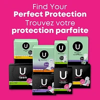 U by Kotex Balance Ultra Thin Pads with Wings, Regular Absorbency, 50 Count, UBK PAD 50