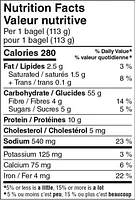 Your Fresh Market Cheese Bagels, 4 bagels, 450 g