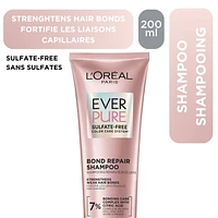 L'Oreal Paris EverPure Bond Strengthening Shampoo with StrongCore Science, Repairs, Strengthens, Reinforces Weak Bonds Hair, Vegan, Paraben & Sulfate Free, 200ml, Bonding Shampoo