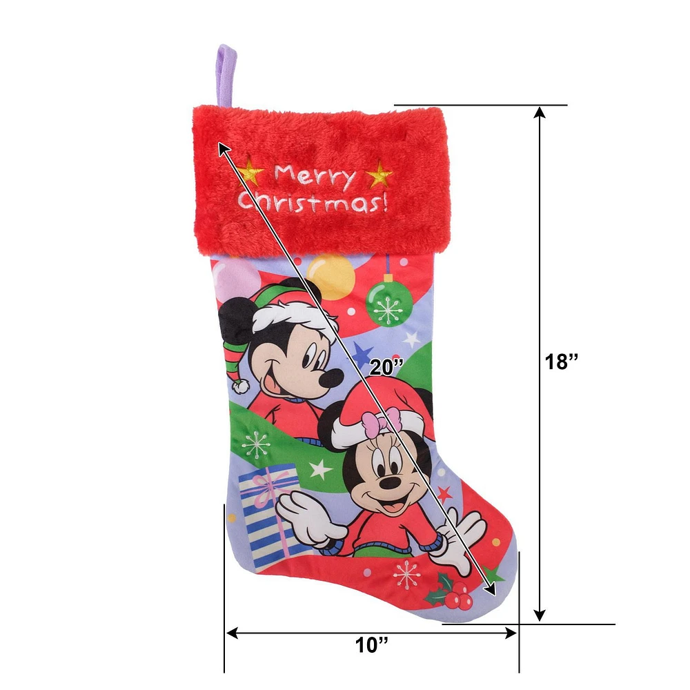 20 Inch Mickey Mouse Christmas Stocking