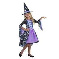 Girls' Pastel Candy Witch Costume M. Walmart Exclusive.