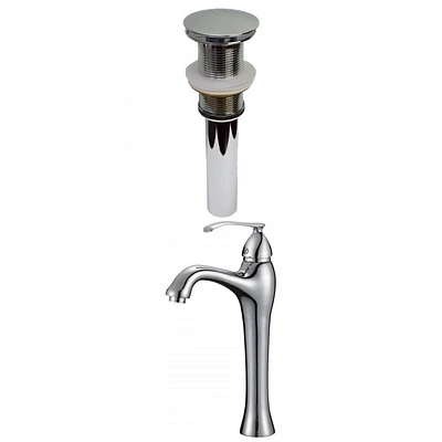 American Imaginations AI- Deck Mount CUPC Approved Lead Free Brass Faucet Set In Chrome Color