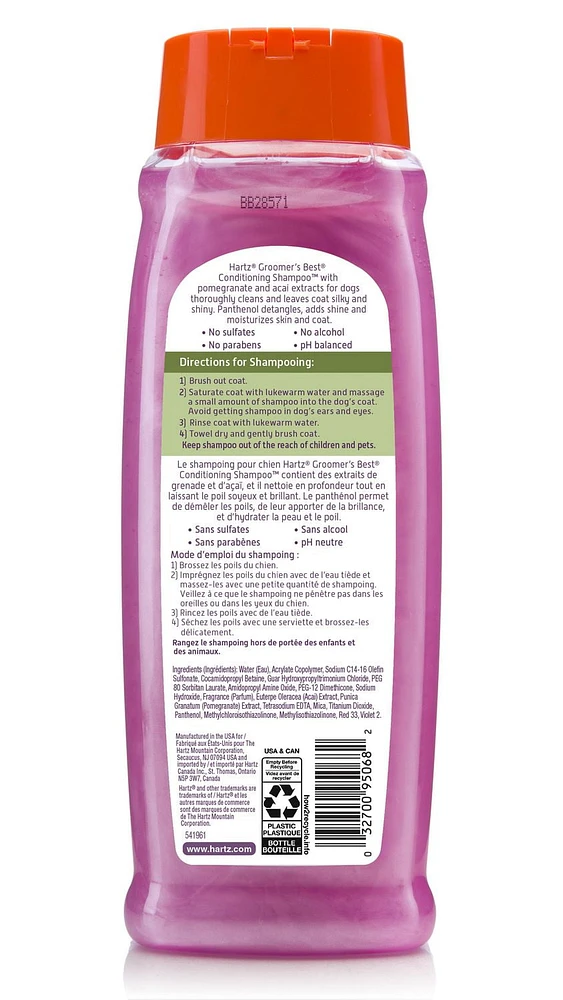 Shampooing Hartz pour chiens 532 mL