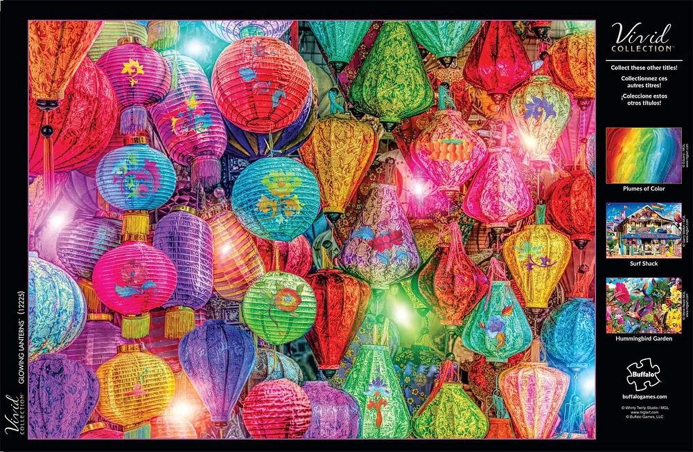 Buffalo Games - Vivid Collection - Glowing Lanterns - 1000 Piece Jigsaw Puzzle