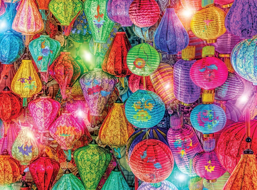 Buffalo Games - Vivid Collection - Glowing Lanterns - 1000 Piece Jigsaw Puzzle