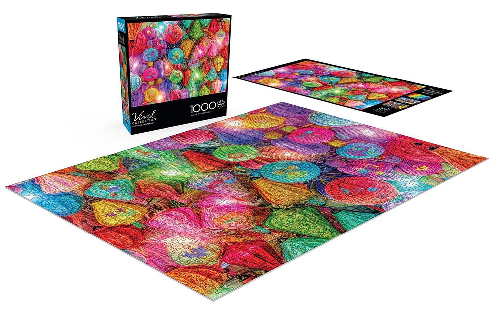 Buffalo Games - Vivid Collection - Glowing Lanterns - 1000 Piece Jigsaw Puzzle