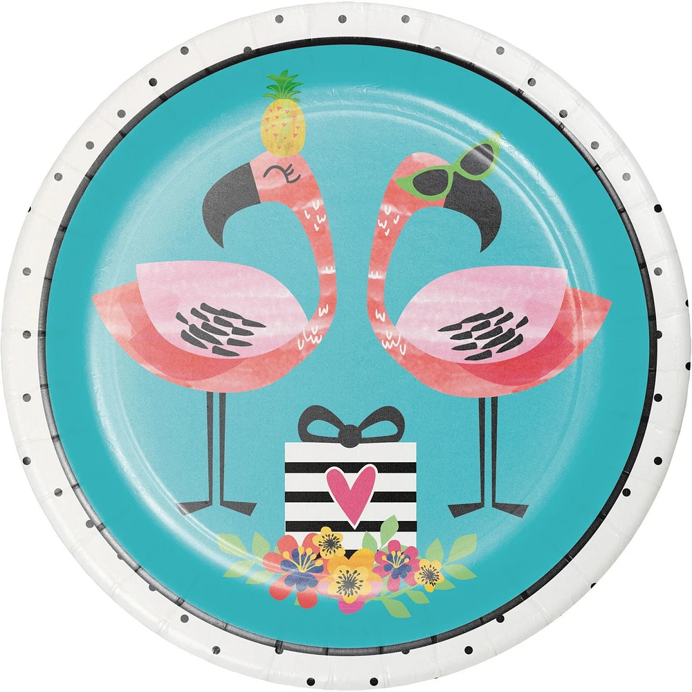 Creative Converting Flamingo Party Dessert Plates