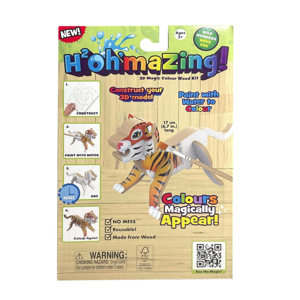 H2Oh’mazing Wild Wonders Colour Fun Set - Tiger