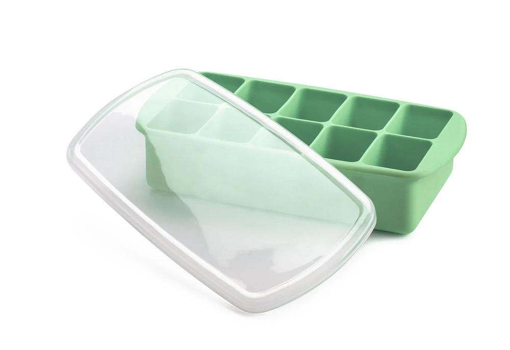 Plateau de congélation pour aliments de bébé avec couvercle
