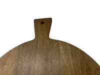 FRAÎCHE Holiday Mango Wood Round Serving Board, Serving Board