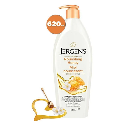 Jergens Nourishing Honey Moisturizer & Body Lotion for Dry Skin, 620mL, 620 ML